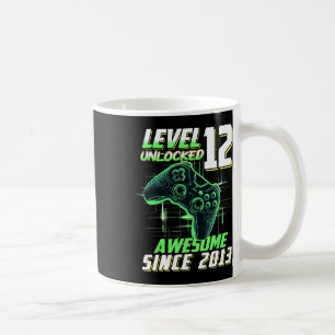 Level 12 Unlocked Awesome Since 2013 12th Birthday Coffee Mug