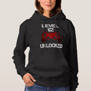 Level 12 Unlocked Boys 12th Birthday 12 Year Old G Hoodie