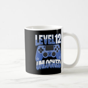 Level 12 Unlocked Funny Video Gamer 12th Birthday  Coffee Mug