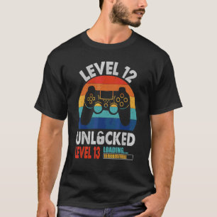 Level 12 Unlocked Level 13 Loading 12th Birthday V T-Shirt