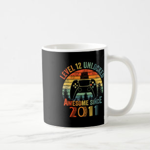 Level 12 Unlocked Video Game 12 Years Old 12th Bir Coffee Mug