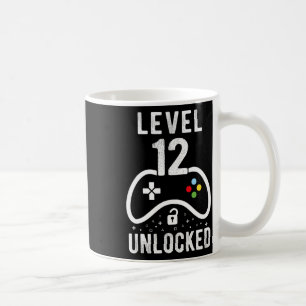 Level 12 Unlocked Video Game 12th Birthday Gift Coffee Mug