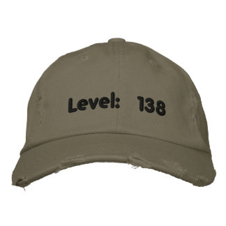 Level: 138 embroidered hat