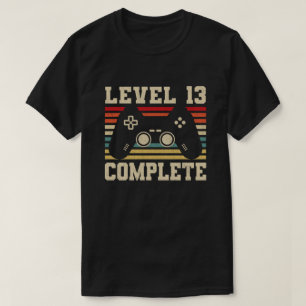 Level 13 Complete 13th Anniversary Video Gamer T-Shirt
