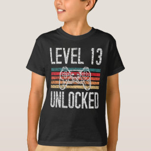 Level 13 Unlocked 13th Birthday T-Shirt