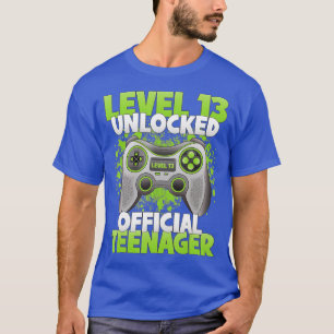 Level 13 Unlocked  13th Video  Birthday Gift  (105 T-Shirt
