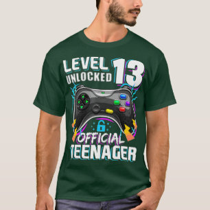 Level 13 Unlocked  13th Video  Birthday Gift  (121 T-Shirt