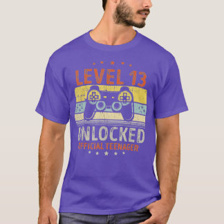 Level 13 Unlocked  13th Video  Birthday Gift  (151 T-Shirt