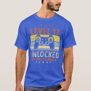Level 13 Unlocked 13th Video Birthday Gift  (22)  T-Shirt