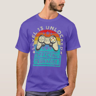 Level 13 Unlocked 13th Video Birthday Gift (28) T-Shirt