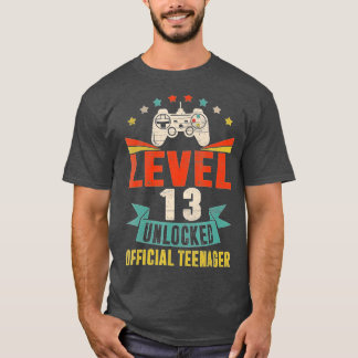 Level 13 Unlocked  13th Video  Birthday Gift  (31) T-Shirt