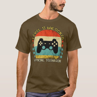 Level 13 Unlocked  13th Video  Birthday Gift  (35) T-Shirt