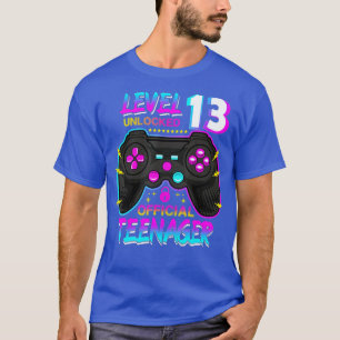 Level 13 Unlocked 13th Video Birthday Gift (39) T-Shirt