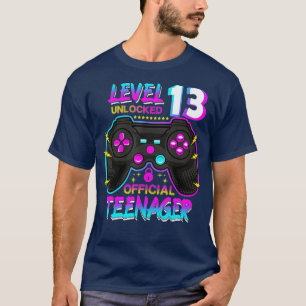 Level 13 Unlocked  13th Video  Birthday Gift  (39) T-Shirt