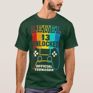 Level 13 Unlocked 13th Video Birthday Gift (42) T-Shirt