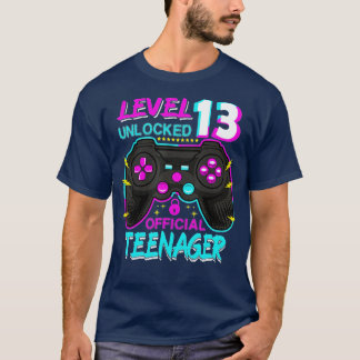 Level 13 Unlocked  13th Video  Birthday Gift  (50) T-Shirt