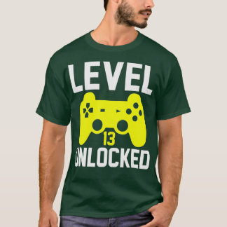 Level 13 Unlocked  13th Video  Birthday Gift  (58) T-Shirt