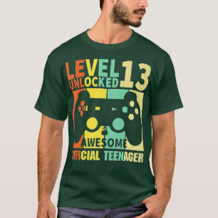 Level 13 Unlocked 13th Video Birthday Gift (67) T-Shirt
