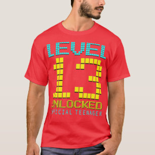 Level 13 Unlocked 13th Video Birthday Gift (73) T-Shirt