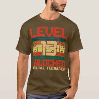 Level 13 Unlocked  13th Video  Birthday Gift  (78) T-Shirt