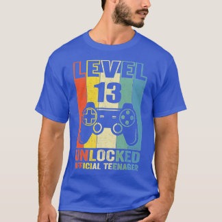 Level 13 Unlocked 13th Video Birthday Gift (89) T-Shirt