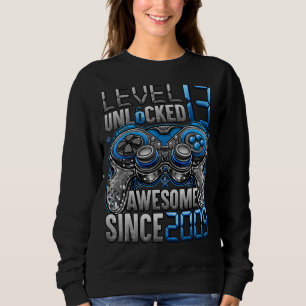 Level 13 Unlocked Awesome Since 2009 13th Birthday Sweatshirt