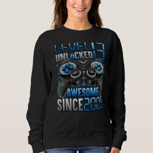 Level 13 Unlocked Awesome Since 2009 13th Birthday Sweatshirt