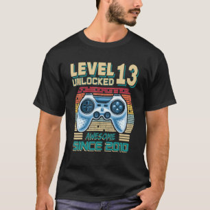 Level 13 Unlocked Awesome Since 2010 13th Birthday T-Shirt