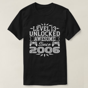 Level 13 Unlocked Awesome Since 2010 13th Birthday T-Shirt