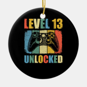 Level 13 unlocked ceramic ornament
