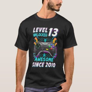 Level 13 Unlocked Gamer 13Th Bday 13 T-Shirt