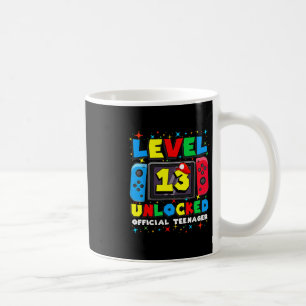 Level 13 Unlocked Gamer 13th Birthday Gift Video G Coffee Mug
