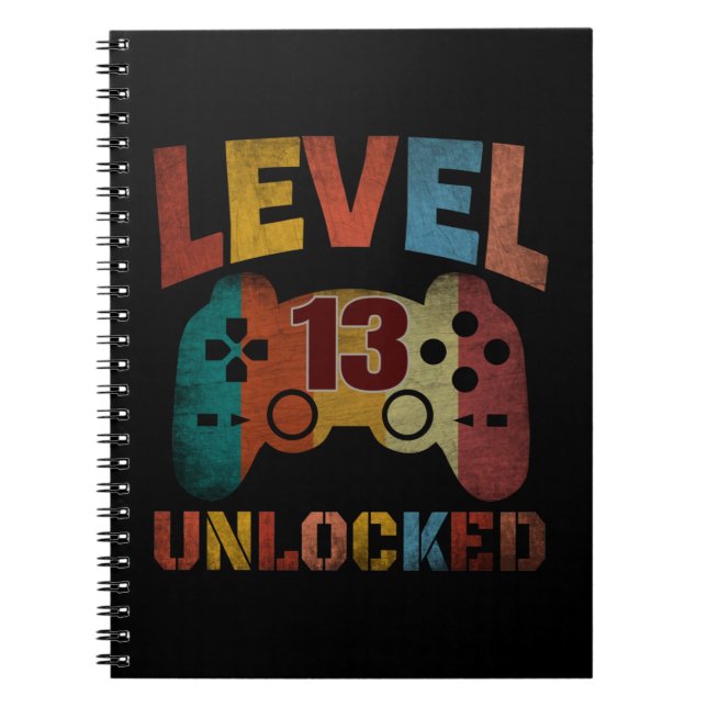 LEVEL 13 UNLOCKED NOTEBOOK (Front)