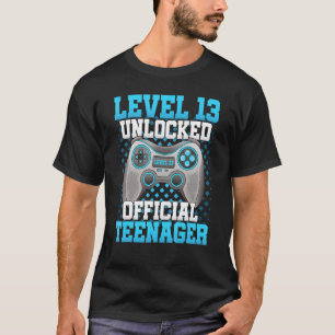 Level 13 Unlocked Official Teenager 13th Birthday T-Shirt
