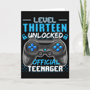 Level 13 Unlocked Official Teenager Video Game 13t Card