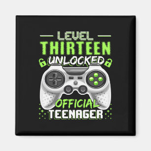 Level 13 Unlocked Official Teenager Video Game 13t Magnet