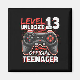 Level 13 Unlocked Official Teenager Video Game 13t Magnet