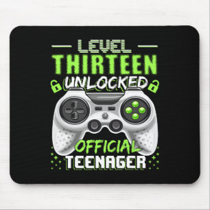 Level 13 Unlocked Official Teenager Video Game 13t Mouse Pad