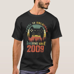 Level 13 Unlocked Video Gamer 13 Years Old 13 Birt T-Shirt