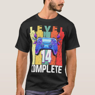 Level 14 Complete 14th Birthday 14th Year Annivers T-Shirt