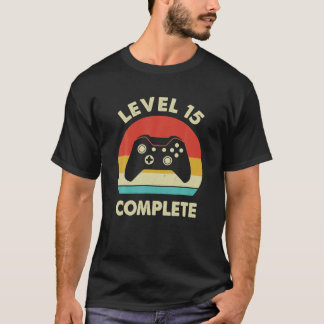 Level 15 Complete 15th Funny Wedding Anniversary T-Shirt