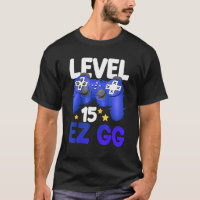 Level 15 EZ GG 15th Gamer Boy Teenager Controller