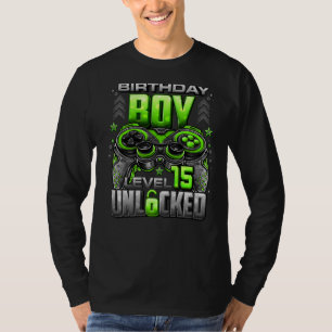 Level 15 Unlocked Awesome Since 2007 15th Birthday T-Shirt
