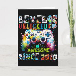 Level 15 Unlocked Awesome Since 2010 15th Birthday Card