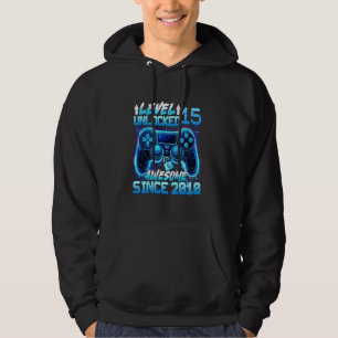 Level 15 Unlocked Video Game 15th Birthday Boys 15 Hoodie