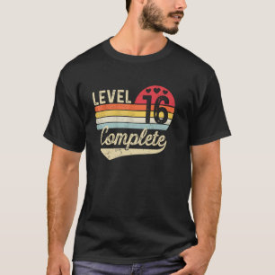 Level 16 Complete 16th Wedding Anniversary 16 Year T-Shirt