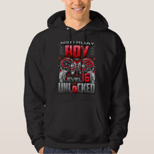 Level 16 Unlocked Awesome Since 2006 16th Birthday Hoodie