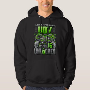 Level 16 Unlocked Awesome Since 2006 16th Birthday Hoodie