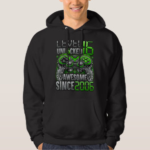 Level 16 Unlocked Awesome Since 2006 16th Birthday Hoodie