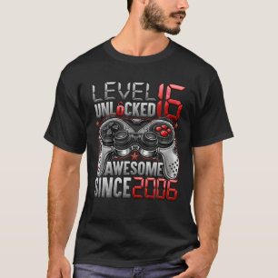 Level 16 Unlocked Awesome Since 2006 16Th Birthday T-Shirt